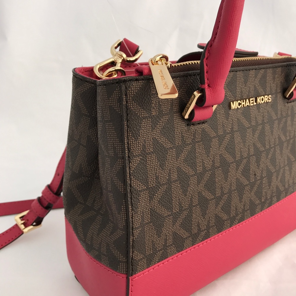 Michael Kors Kellen XS Satchel Lipstick Pink - Picture 3 of 8
